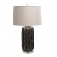 27.75 Inch H Ceramic Table Lamp with Crystal Base