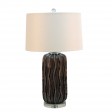 27.75"H Ceramic Table Lamp with Crystal Base