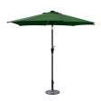 9 FT Aluminum Umbrella With Crank and Solar Guide Tubes - Black Pole