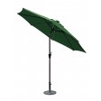 9 FT Aluminum Umbrella With Crank and Solar Guide Tubes - Brown Pole