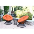 Orange Cushion for Papasan Swivel Chair