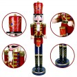36 Inch Red  Nutcracker Drummer Soldier