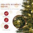 3.5 Feet. Pre-lite Artificial Christmas Tree With Plastic Pot Stand - Set of 2