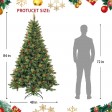 7 Feet. Pre-Lit Berrywood Pine Artificial Christmas Tree