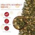 7 Feet. Pre-Lit Artificial Christmas Tree With Bronze MgO Urn Base