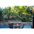 6.5FT x 10FT Aluminum Patio Market Umbrella Tilt with Crank - Bronze Pole