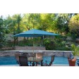 6.5FT x 10FT Aluminum Patio Market Umbrella Tilt with Crank - Bronze Pole