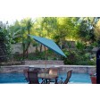 6.5FT x 10FT Aluminum Patio Market Umbrella Tilt with Crank - Bronze Pole