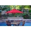9ft. Wood Market Umbrella