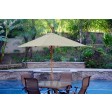 9ft. Wood Market Umbrella - Tan
