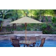 9ft. Wood Market Umbrella