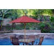 9ft. Wood Market Umbrella
