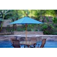 9ft. Wood Market Umbrella