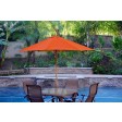 9ft. Wood Market Umbrella