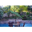 9ft. Aluminum Patio Market Umbrella Tilt With Crank - Black Pole