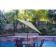 9ft. Aluminum Patio Market Umbrella Tilt With Crank - Bronze Pole