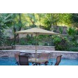 9ft. Aluminum Patio Market Umbrella Tilt With Crank - Bronze Pole
