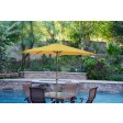 9ft. Aluminum Patio Market Umbrella Tilt with Crank - Yellow Fabric/Bronze Pole