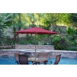 9ft. Aluminum Patio Market Umbrella Tilt With Crank - Bronze Pole