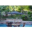 9ft. Aluminum Patio Market Umbrella Tilt With Crank - Bronze Pole