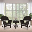 Wicker Chair And End Table Set Without Cushion