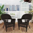 Wicker Chair Without Cushion - Set of 2