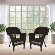 Wicker Chair Without Cushion - Set of 2