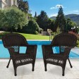 Wicker Chair Without Cushion - Set of 2