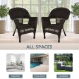 Wicker Chair Without Cushion - Set of 2