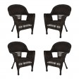 Wicker Chair Without Cushion - Set of 4