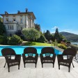 Wicker Chair Without Cushion - Set of 4