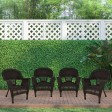 Wicker Chair Without Cushion - Set of 4