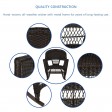 Rocker Wicker Chair Without Cushion-  Set of 2