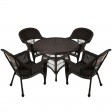 5pc Wicker Dining Set Without Cushion