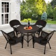 5pc Wicker Dining Set Without Cushion