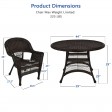 5pc Wicker Dining Set Without Cushion