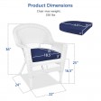 White Wicker Chair With Cushion Set of 2