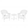 Wicker Chair And End Table Set Without Cushion