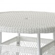 Wicker 44 Inch Round Dining Table