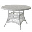 Wicker 44 Inch Round Dining Table