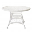 Wicker 44 Inch Round Dining Table