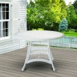 Wicker 44 Inch Round Dining Table