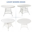 Wicker 44 Inch Round Dining Table