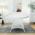 Wicker 44 Inch Round Dining Table