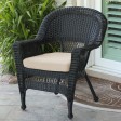 Black Wicker Chair With Cushion