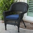 Black Wicker Chair With Cushion