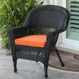 Black Wicker Chair With Cushion