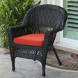 Black Wicker Chair With Cushion