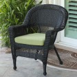 Black Wicker Chair With Cushion