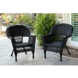Wicker Chair Without Cushion - Set of 2